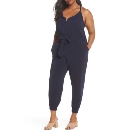 Vince Camuto Navy Blue Romper NWOT - Picture 1 of 8